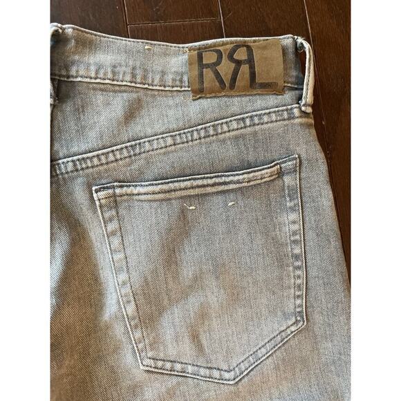 Ralph Lauren Double RL RRL Stretch High Skinny Distressed Grey Jeans 30 Denim - Picture 11 of 16